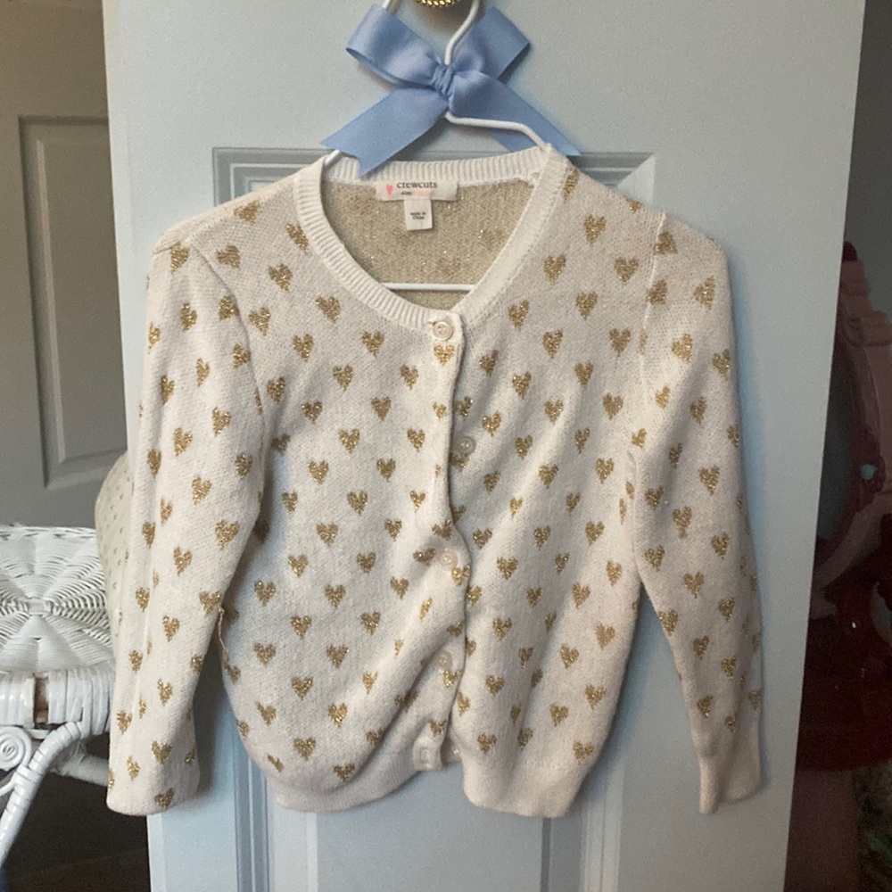 Crewcuts heart cardigan size 2-3
